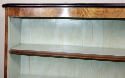 FIGURED WALNUT OPEN BOOKCASE - ADDITIONAL PHOTO 4