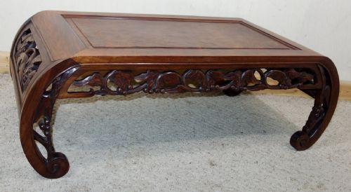 CHINESE HARDWOOD OPIUM COFFEE TABLE - ADDITIONAL PHOTO 7