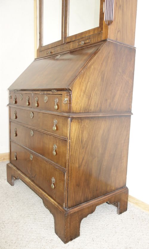 WALNUT BUREAU BOOKCASE - ADDITIONAL PHOTO 1
