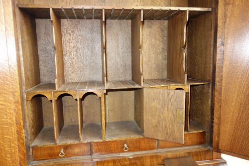 WALNUT BUREAU BOOKCASE - ADDITIONAL PHOTO 3