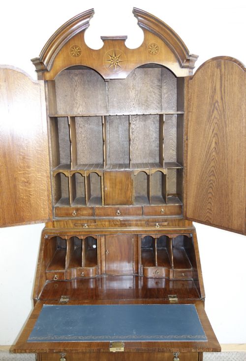 WALNUT BUREAU BOOKCASE - ADDITIONAL PHOTO 6