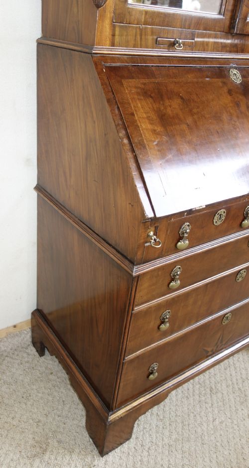 WALNUT BUREAU BOOKCASE - ADDITIONAL PHOTO 8