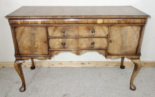 DISTRESSED WALNUT SIDEBOARD - ADDITIONAL PHOTO 1