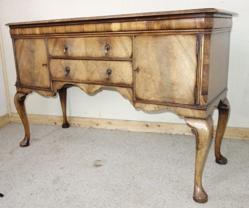DISTRESSED WALNUT SIDEBOARD - ADDITIONAL PHOTO 3