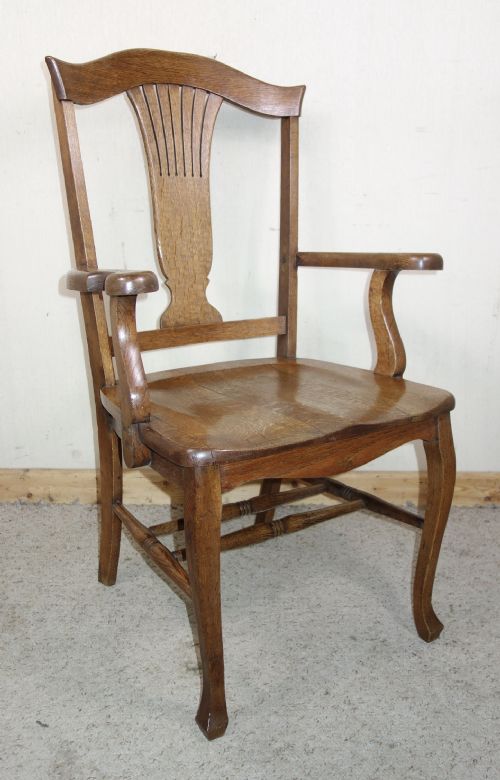 oak desk chair - CATEGORY: ANTIQUE CHAIRS - DATED 1910