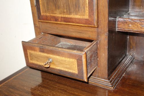 EDWARDIAN MAHOGANY INLAY DRESSER - ADDITIONAL PHOTO 4