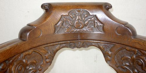 EDWARDIAN OAK SWIVEL DESK CHAIR - ADDITIONAL PHOTO 2