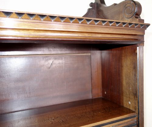 AESTHETIC MOVEMENT MAHOGANY BOOKCASE - ADDITIONAL PHOTO 1