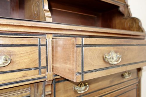 AESTHETIC MOVEMENT MAHOGANY BOOKCASE - ADDITIONAL PHOTO 5
