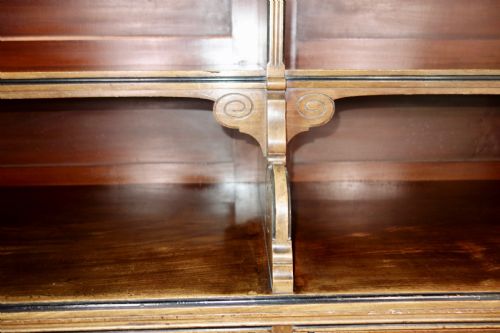 AESTHETIC MOVEMENT MAHOGANY BOOKCASE - ADDITIONAL PHOTO 7