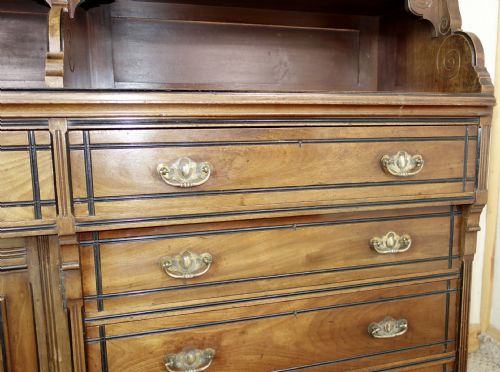 AESTHETIC MOVEMENT MAHOGANY BOOKCASE - ADDITIONAL PHOTO 8