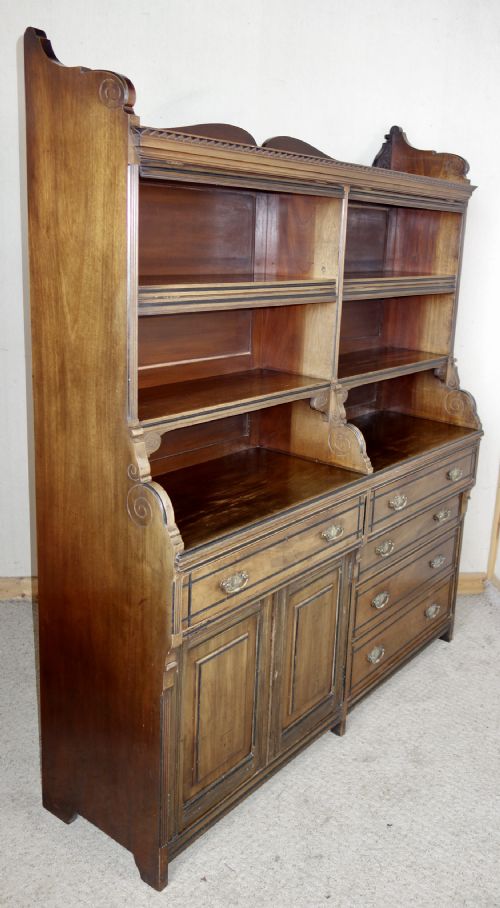 AESTHETIC MOVEMENT MAHOGANY BOOKCASE - ADDITIONAL PHOTO 9
