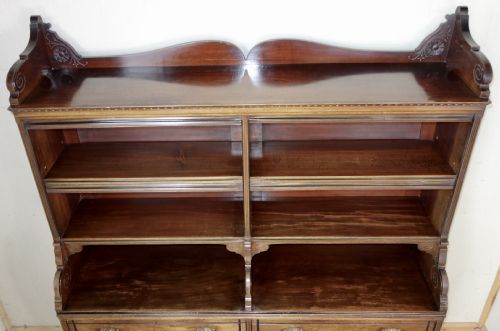 AESTHETIC MOVEMENT MAHOGANY BOOKCASE - ADDITIONAL PHOTO 10