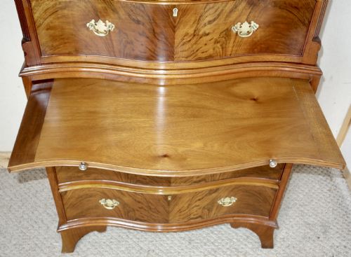 WALNUT CHEST ON CHEST OF DRAWERS - ADDITIONAL PHOTO 3