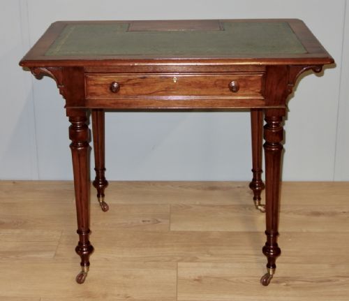 victorian walnut writing table - CATEGORY: ANTIQUE TABLES - DATED VICTORIAN