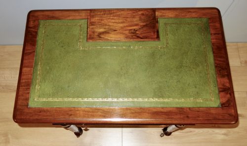 VICTORIAN WALNUT WRITING TABLE - ADDITIONAL PHOTO 2