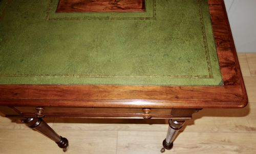 VICTORIAN WALNUT WRITING TABLE - ADDITIONAL PHOTO 3
