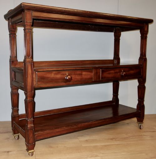 EDWARDIAN MAHOGANY BUFFET - ADDITIONAL PHOTO 8