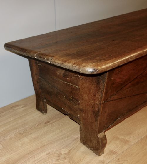 HUGE ANTIQUE FRENCH LONG COFFER - ADDITIONAL PHOTO 5