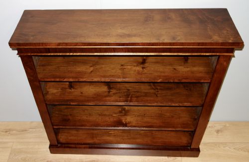 victorian walnut open bookcase - CATEGORY: ANTIQUE BOOKCASES - DATED VICTORIAN