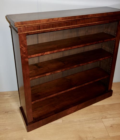 VICTORIAN WALNUT OPEN BOOKCASE - ADDITIONAL PHOTO 6
