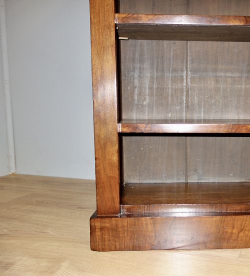 VICTORIAN WALNUT OPEN BOOKCASE - ADDITIONAL PHOTO 7
