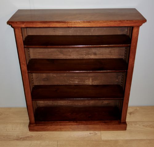 victorian open walnut bookcase - CATEGORY: ANTIQUE BOOKCASES - DATED 1880