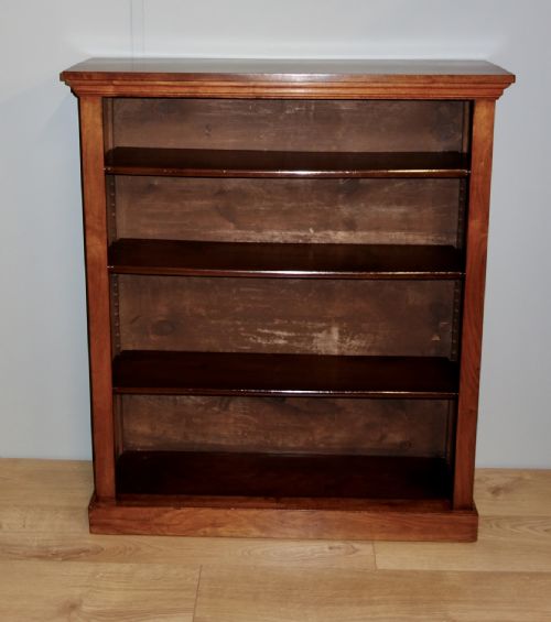 VICTORIAN OPEN WALNUT BOOKCASE - ADDITIONAL PHOTO 1