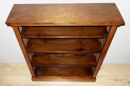 VICTORIAN OPEN WALNUT BOOKCASE - ADDITIONAL PHOTO 2
