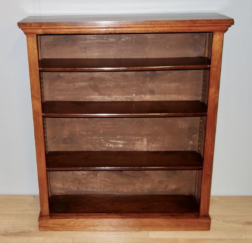 VICTORIAN OPEN WALNUT BOOKCASE - ADDITIONAL PHOTO 5