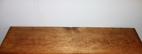 OAK ARTS CRAFTS OPEN BOOKCASE - ADDITIONAL PHOTO 1
