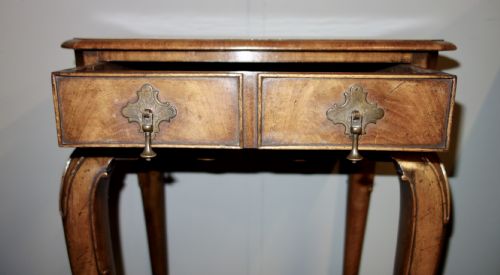 SMALL WALNUT SIDE TABLE WITH DRAWER - ADDITIONAL PHOTO 6