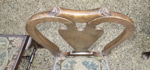 SET OF EIGHT HEAVY OAK DINING CHAIRS - ADDITIONAL PHOTO 10