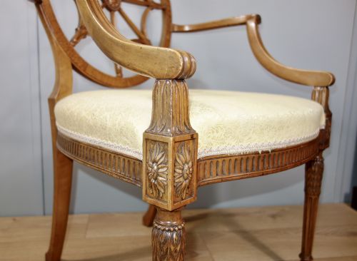 SATINWOOD STUDY CHAIR - ADDITIONAL PHOTO 6