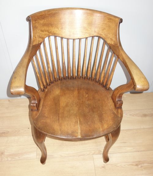 MAHOGANY DESK CHAIR - ADDITIONAL PHOTO 3