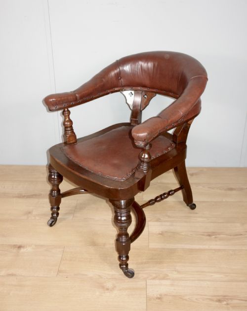 victorian mahogany library chair - CATEGORY: ANTIQUE CHAIRS - DATED VICTORIAN