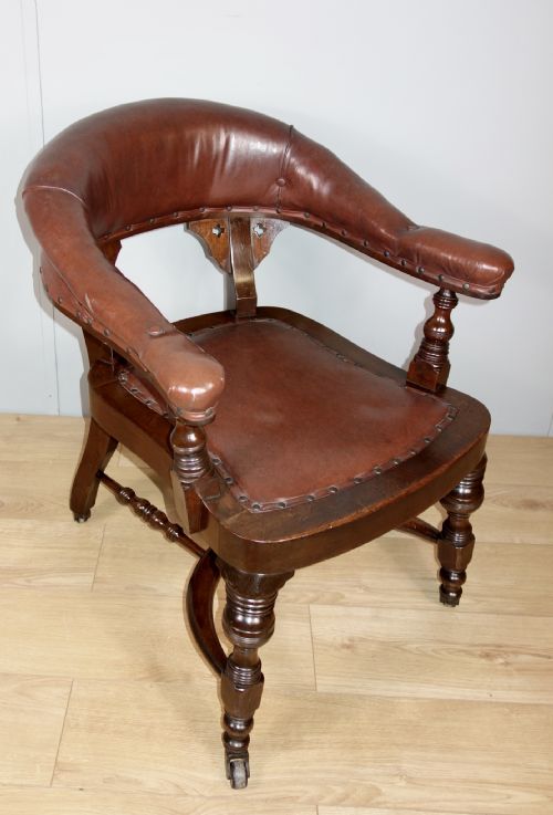 VICTORIAN MAHOGANY LIBRARY CHAIR - ADDITIONAL PHOTO 8