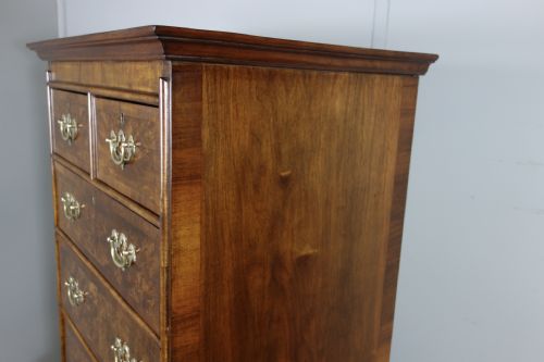 WALNUT CHEST OF DRAWERS ON STAND - ADDITIONAL PHOTO 10