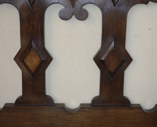 EDWARDIAN OAK HALL STAND - ADDITIONAL PHOTO 2