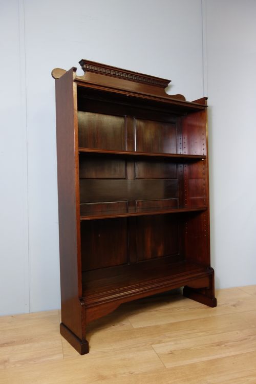 MAHOGANY OPEN BOOKCASE - ADDITIONAL PHOTO 2