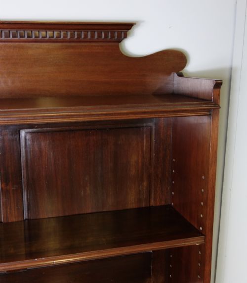MAHOGANY OPEN BOOKCASE - ADDITIONAL PHOTO 4