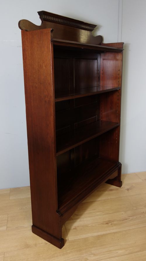 MAHOGANY OPEN BOOKCASE - ADDITIONAL PHOTO 8
