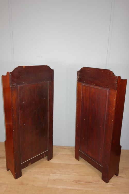 MATCHED PAIR OF EDWARDIAN MAHOGANY INLAY BOOKCASES - ADDITIONAL PHOTO 7