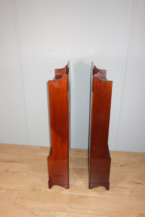 MATCHED PAIR OF EDWARDIAN MAHOGANY INLAY BOOKCASES - ADDITIONAL PHOTO 8