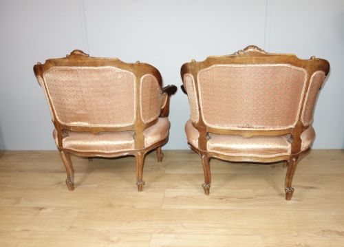 PAIR OF CARVED FAUTEUIL CHAIRS - ADDITIONAL PHOTO 2