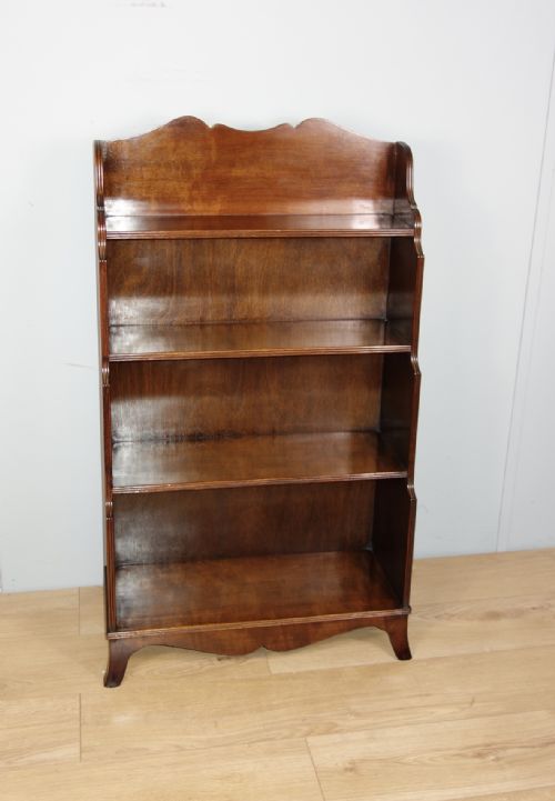 MAHOGANY OPEN BOOKCASE - ADDITIONAL PHOTO 2
