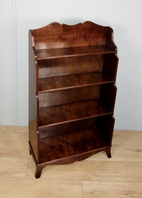 MAHOGANY OPEN BOOKCASE - ADDITIONAL PHOTO 3
