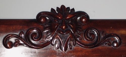VICTORIAN DOUBLE SECTION OPEN MAHOGANY BOOKCASE - ADDITIONAL PHOTO 5