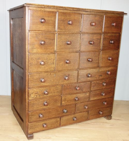 oak multi chest of drawers - CATEGORY: ANTIQUE CHEST OF DRAWERS - DATED 1910