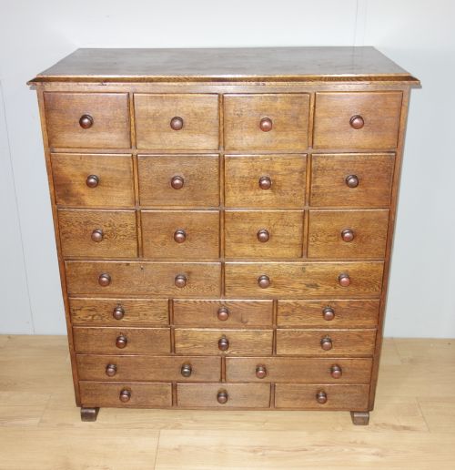 OAK MULTI CHEST OF DRAWERS - ADDITIONAL PHOTO 1